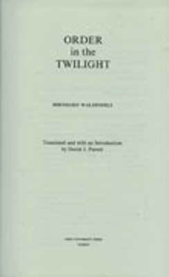 Cover of Order In The Twilight