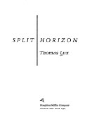 Cover of Split Horizon