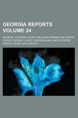 Cover of Georgia Reports Volume 24