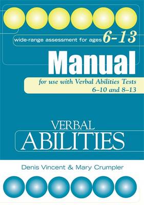 Cover of Verbal Abilities Tests Manual