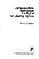 Cover of Communication Techniques for Digital and Analog Signals