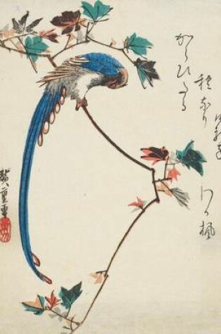 Cover of Blue Magpie on Maple Branch, Ando Hiroshige. Blank Journal