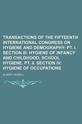 Cover of Transactions of the Fifteenth International Congress on Hygiene and Demography