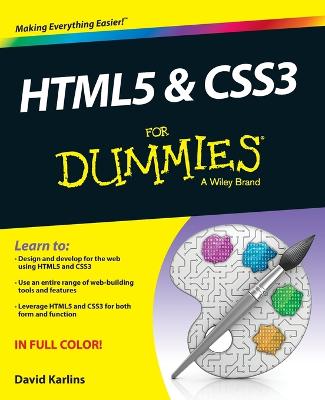 Book cover for HTML5 & CSS3 For Dummies