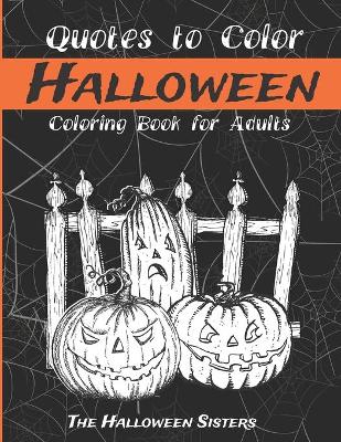 Book cover for Halloween Quotes to Color
