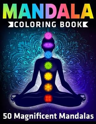 Book cover for Mandala Coloring Book 50 Magnificent Mandalas