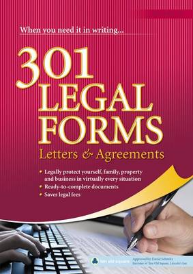 Book cover for 301 Legal Forms, Letters and Agreements