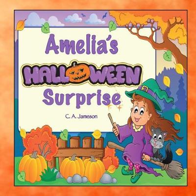 Book cover for Amelia's Halloween Surprise (Personalized Books for Children)