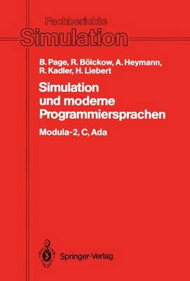 Cover of Simulation und moderne Programmiersprachen