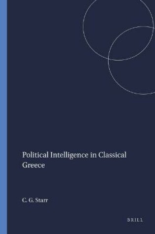 Cover of Political Intelligence in Classical Greece