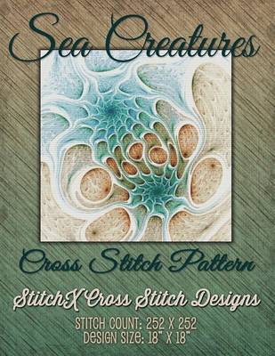 Book cover for Sea Creatures Fractal Cross Stitch Pattern