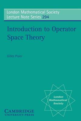 Book cover for Introduction to Operator Space Theory
