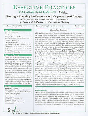 Cover of Strategic Planning for Diversity and Organizational Change