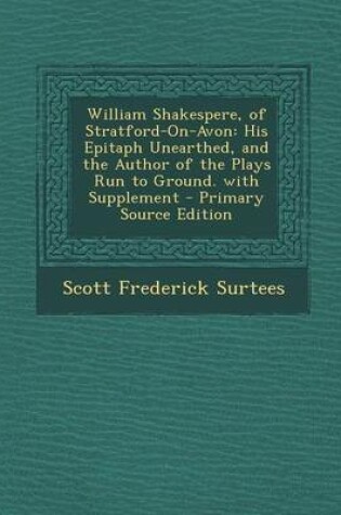 Cover of William Shakespere, of Stratford-On-Avon