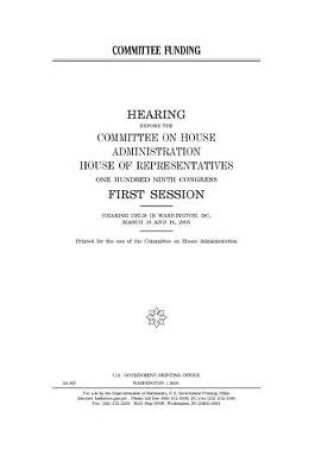 Cover of Committee funding
