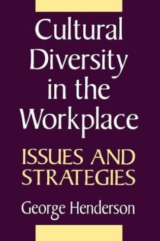 Cover of Cultural Diversity in the Workplace