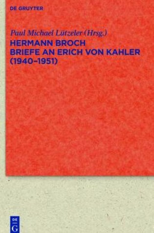 Cover of Briefe an Erich Von Kahler (1940-1951)