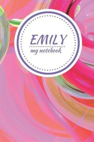 Cover of Emily - Personalised Journal/Diary/Notebook - Pretty Girl/Women's Gift - Great Christmas Stocking/Party Bag Filler - 100 lined pages (Pink Swirl)
