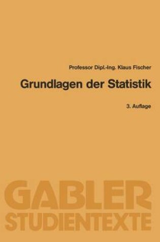 Cover of Grundlagen der Statistik