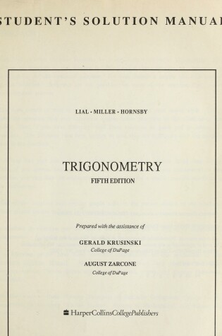 Cover of St Sol Ml/Trigonometry