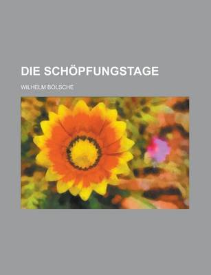 Book cover for Die Schopfungstage