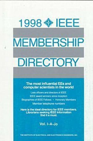 Cover of 1998 IEEE Membership Directory