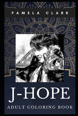 Book cover for J-Hope Adult Coloring Book