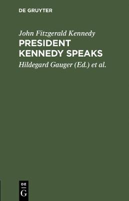 Book cover for President Kennedy speaks