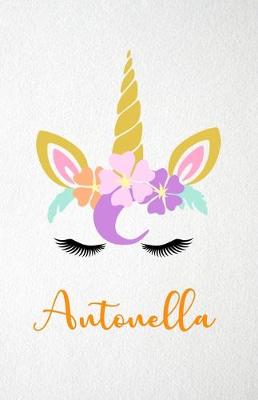 Book cover for Antonella A5 Lined Notebook 110 Pages