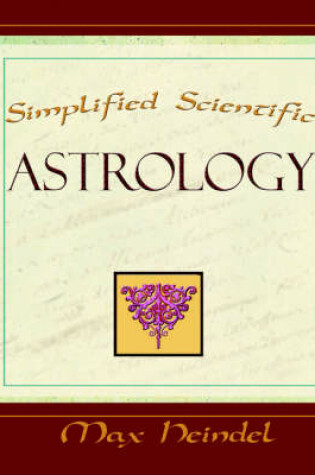 Cover of Simplified Scientific Astrology (1919)