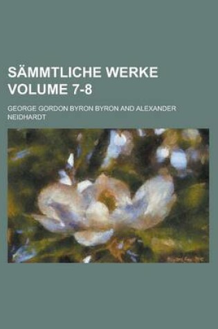 Cover of Sammtliche Werke Volume 7-8