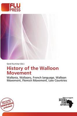 Book cover for History of the Walloon Movement