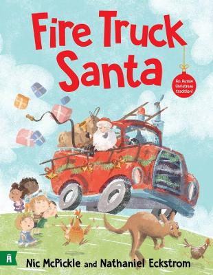 Book cover for Fire Truck Santa