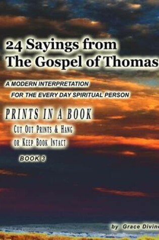 Cover of 24 Sayings from the Gospel of Thomas A Modern Interpretation For the Every Day Spiritual Person