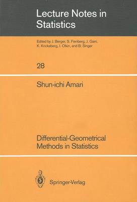Book cover for Differential-Geometrical Methods in Statistics