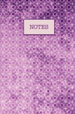 Cover of Journal Vintage Purple Pattern Design Notes