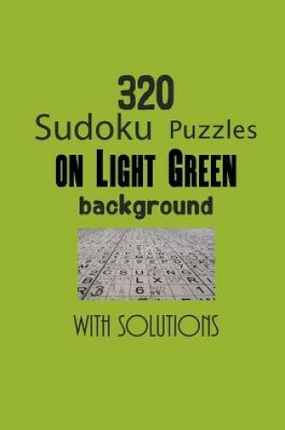 Cover of 320 Sudoku Puzzles on Light Green background with solutions