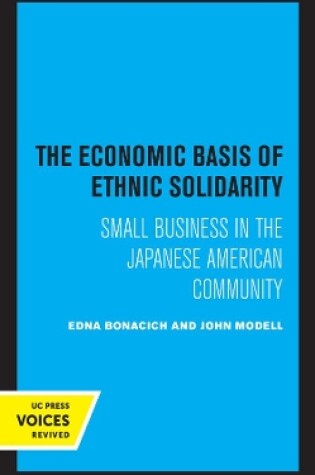 Cover of The Economic Basis of Ethnic Solidarity