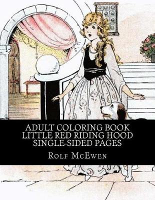 Book cover for Adult Coloring Book - Little Red Riding Hood Single-Sided Pages