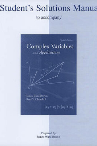 Cover of Student's Solutions Manual to Accompany Complex Variables and Applications