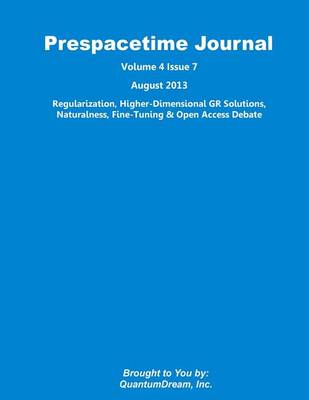 Cover of Prespacetime Journal Volume 4 Issue 7