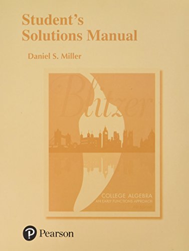 Book cover for Student's Solutions Manual for College Algebra