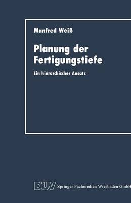 Book cover for Planung Der Fertigungstiefe
