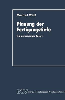 Cover of Planung Der Fertigungstiefe