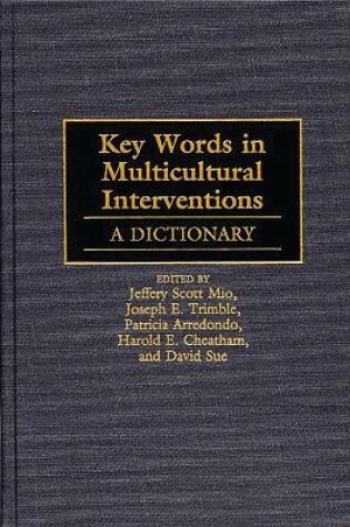 Cover of Key Words in Multicultural Interventions