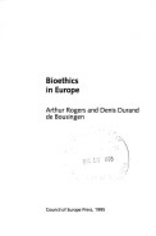 Cover of Bioethics in Europe