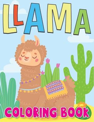 Book cover for Llama Coloring Book