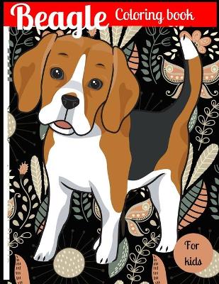 Book cover for Beagle coloring book for kids