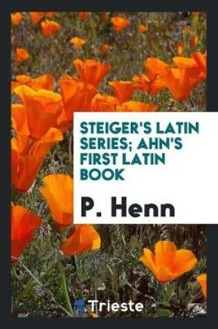 Cover of Ahn's First Latin Book