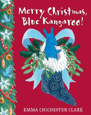 Book cover for Merry Christmas, Blue Kangaroo